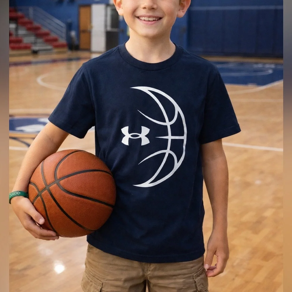 NWT Under Armour Basketball Black Short Sleeve Tee Size M